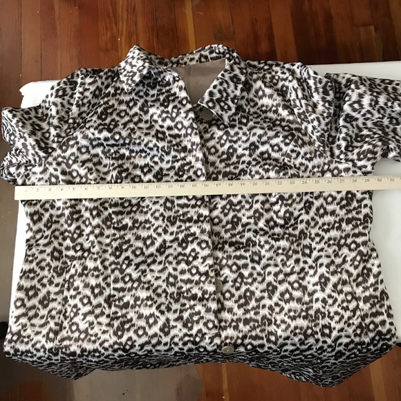 DENNIS BASSO Reversible Leopard Print Jacket Trench Coat Women’s Plus Size 3X - Picture 11 of 16